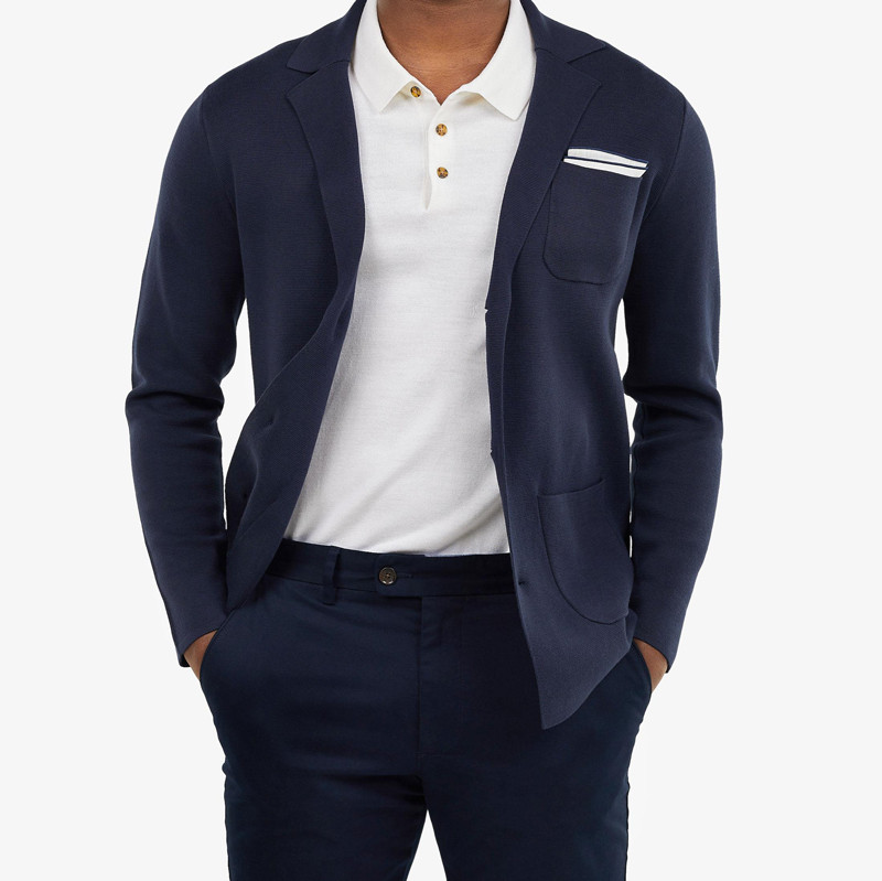 2024 China Factory Custom Cardigan Sweater Autumn Outdoor Knit Cotton Plus Size Men's Sweater Jackets