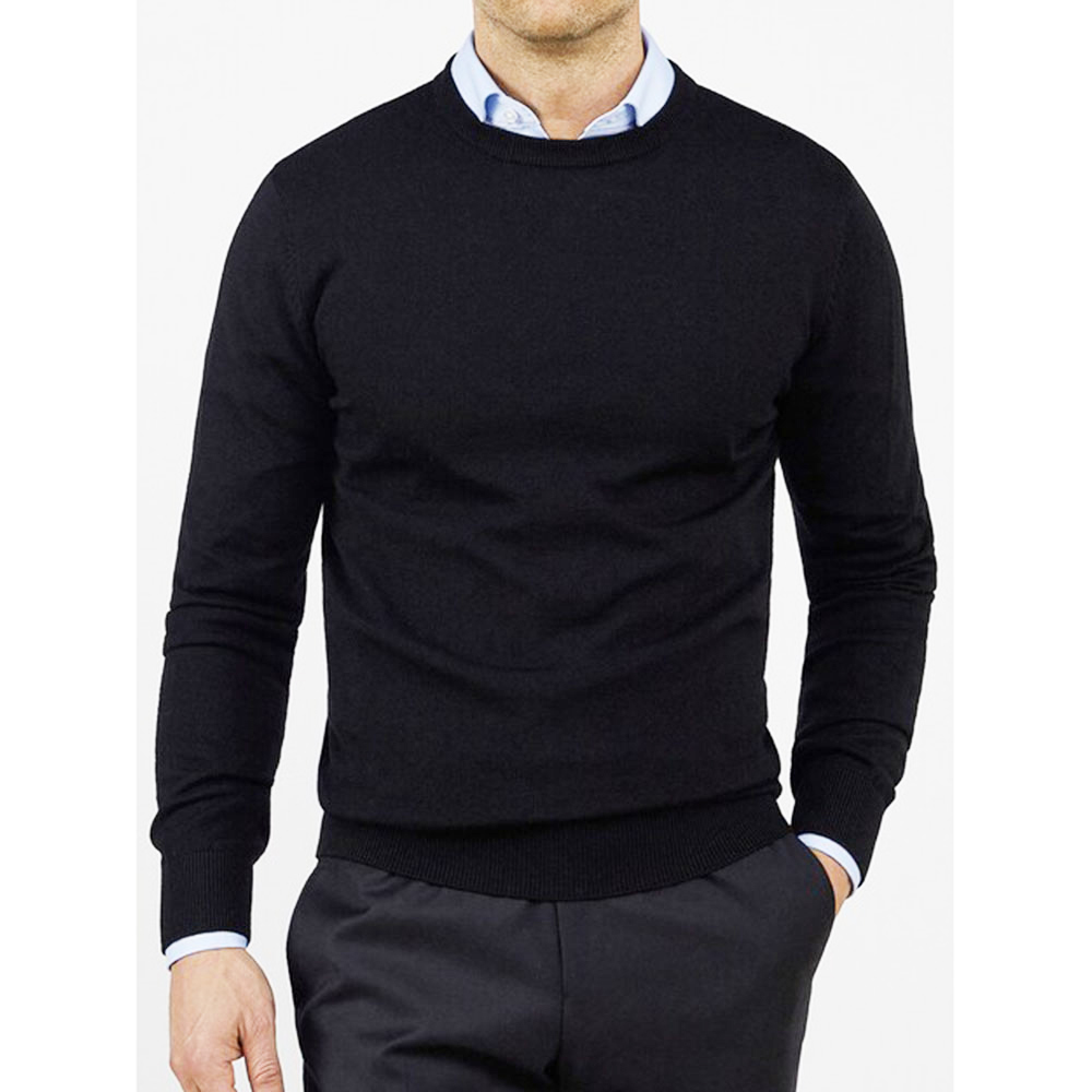 Custom Fashion Men Crewneck Sweater Slim Fit Sweaters for Men