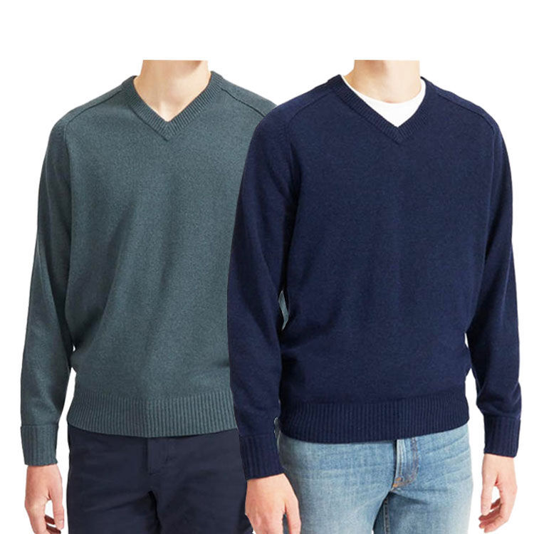 2024 Spring New Style Mens V Neck Knitwear Fashion Mens Sweaters Custom