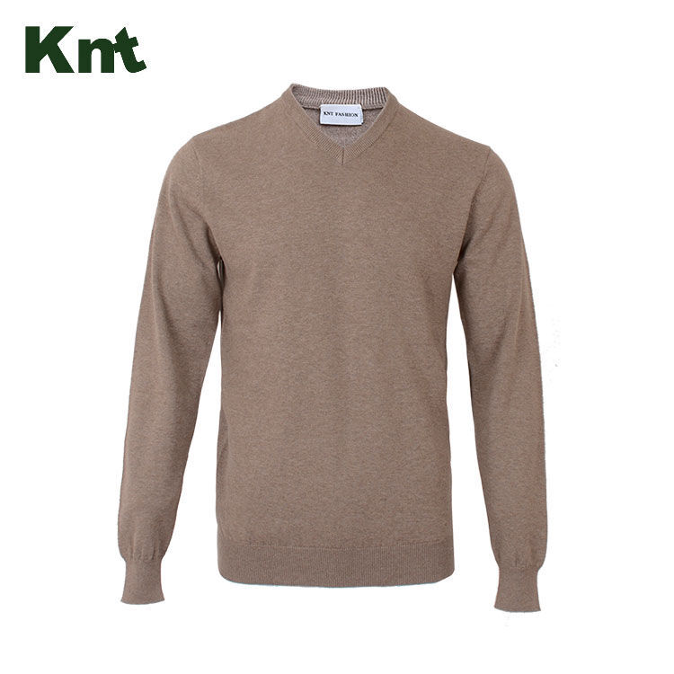 Chinese factory winter long sleeves men pullover 100% cashmere sweater
