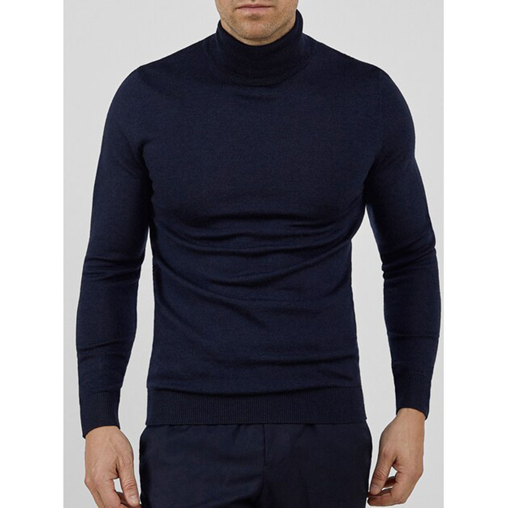 Fashion turtleneck warm cashmere sweater for men knit sweater
