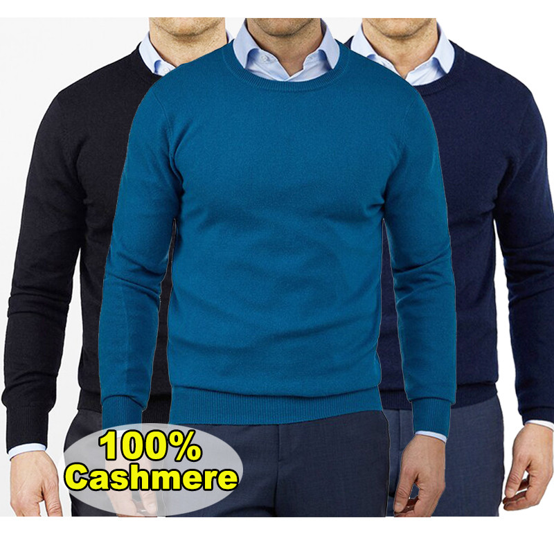 Chinese Factory Custom/Wholesale Men's Winter Knitted Clothing Crew Neck Coat Plus Size Cashmere Pullover Sweater