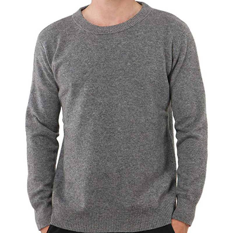 New design round neck handmade sweaters wool cashmere men sweater