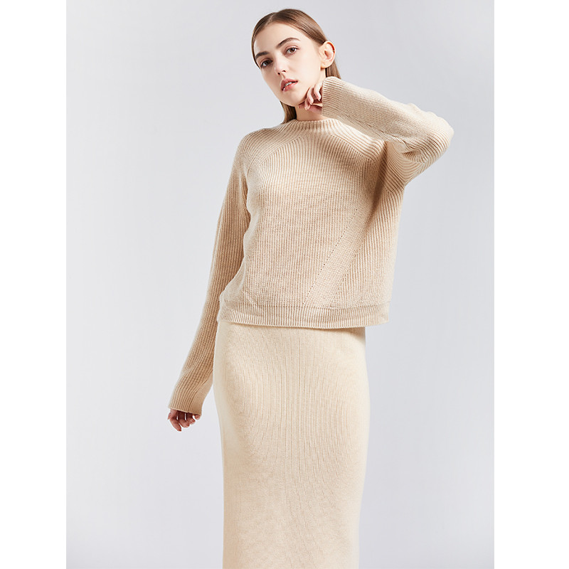 Wholesale 2024 Latest European and American Style High Fashion Lady Pullover Knit Wool Women's Sweater with Custom Logo Wholesale 2024 Latest European and American Style High Fashion Lady Pullover Knit Wool Women's Sweater with Custom Logo