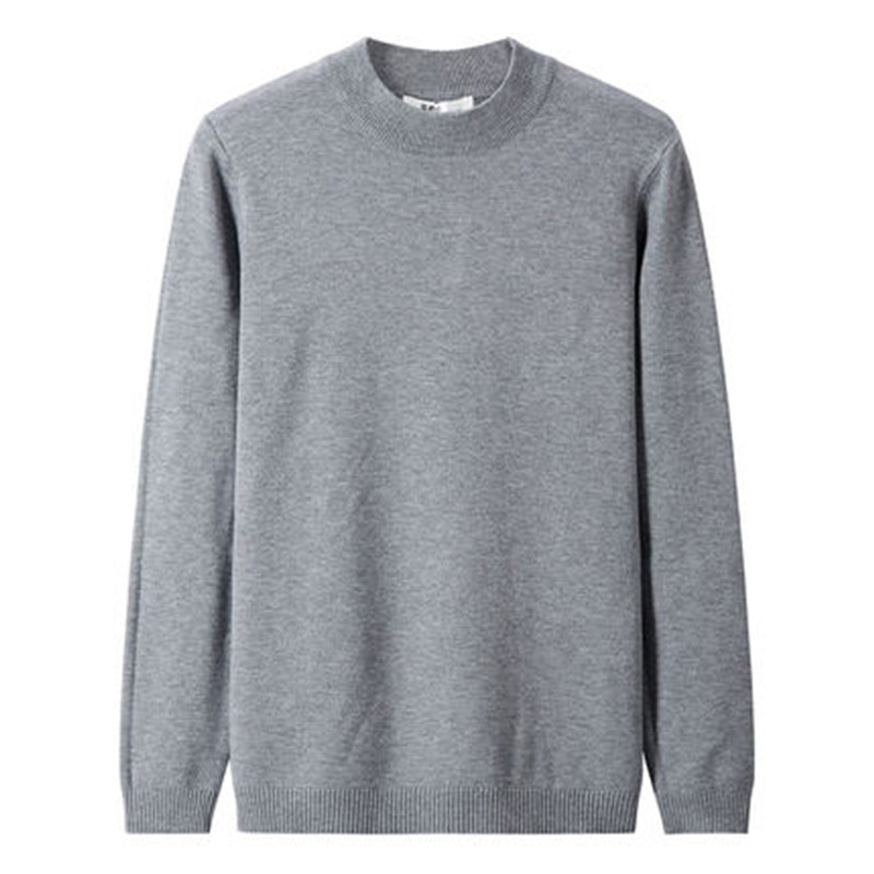 Mens distressed knitted sweater custom round neck mens sweaters