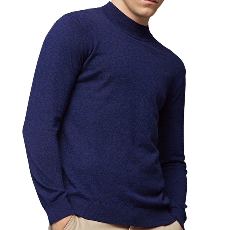 2024 New Style Blue Basic 100% Cotton Knit Pullover Crewneck Mens Sweaters 2024 New Style Blue Basic 100% Cotton Knit Pullover Crewneck Mens Sweaters
