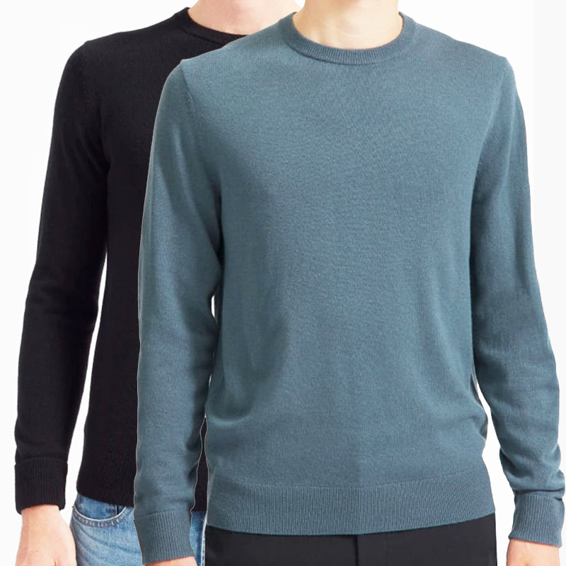 Custom wholesale fashion knit sweater cotton man sweater for man black Custom wholesale fashion knit sweater cotton man sweater for man black