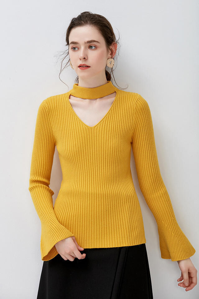 2024 Wholesale Fashion Custom Women sweater Long Sleeve winter clothing V-neck Knitwear Pullover Casual women Wool Sweaters 2024 Wholesale Fashion Custom Women sweater Long Sleeve winter clothing V-neck Knitwear Pullover Casual women Wool Sweaters