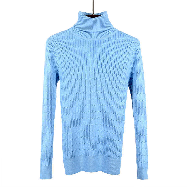 2024 Cheap Hot Sale Fashion High Neck Sexy Woman Hollwo Out Girls Woman Sweater for Wholesale
