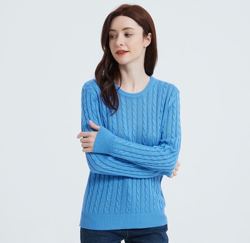 2024 Fashion Women's Pullover Sweater Dress Custom Logo Womens Knit Rib Sweaters for Autumn & Winter