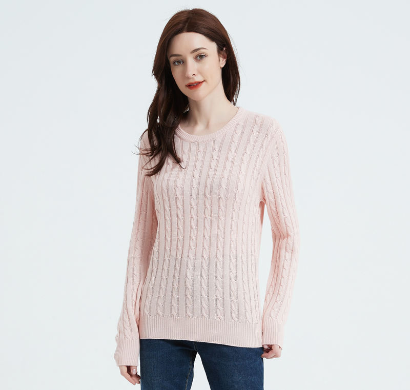 2024 Fashion Women's Pullover Sweater Dress Custom Logo Womens Knit Rib Sweaters for Autumn & Winter