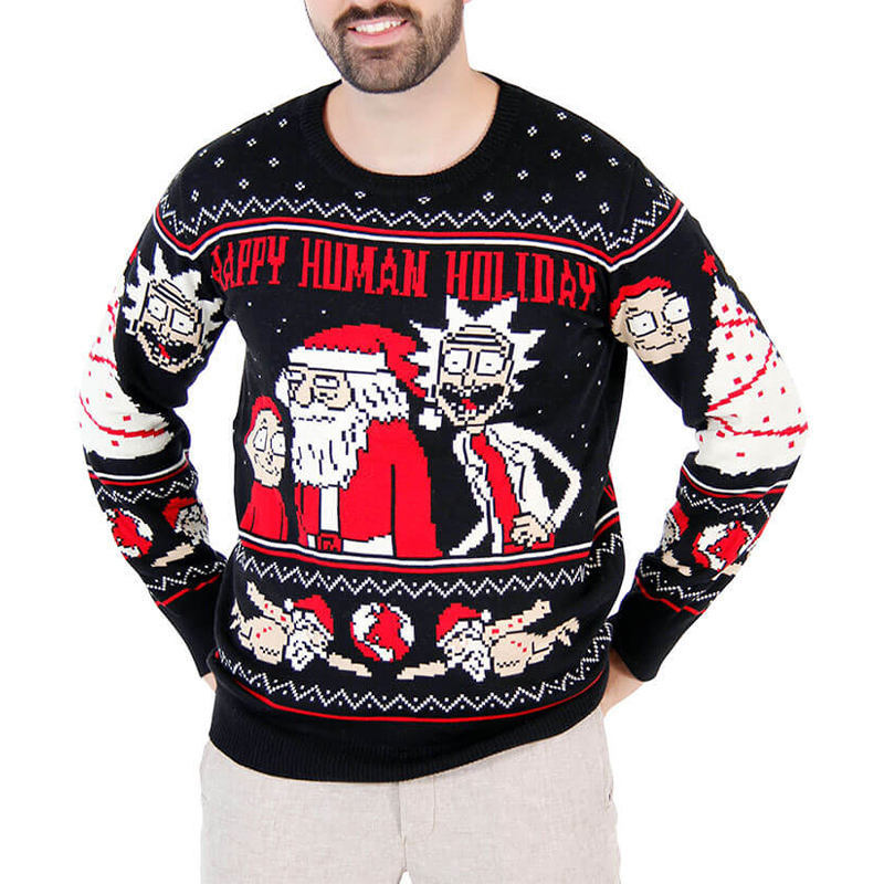 2024 Hot Selling Latest Design Wholesale Plus Size Men's Sweater Custom Men's Knit Ugly Christmas Sweater