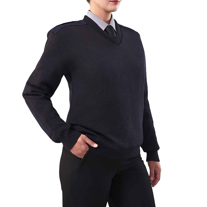 Personalized Bank Employee Office Business Working Uniform Unisex Knitted Pullover Bank Uniform Sweater