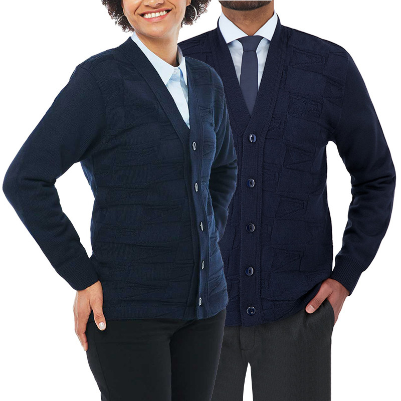 Fashion Airline Company Employee Steward Airhostess Uniform Cardigan Custom Airport Staff Airline Uniform Sweater