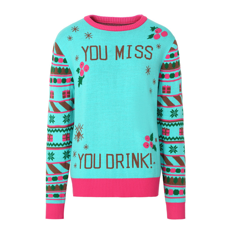 Amazon Ebay Top Seller 2024 Men/Women Christmas Jumpers Knitwear Custom Adults Unisex Knit Ugly Christmas Sweater