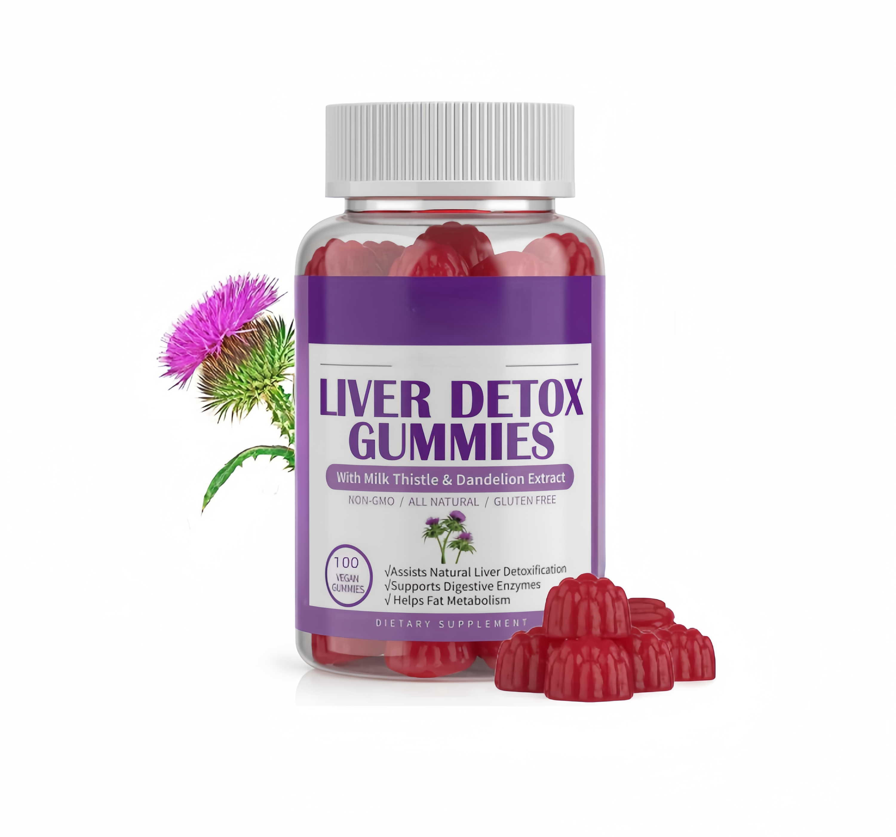 Dandelion gummy candy