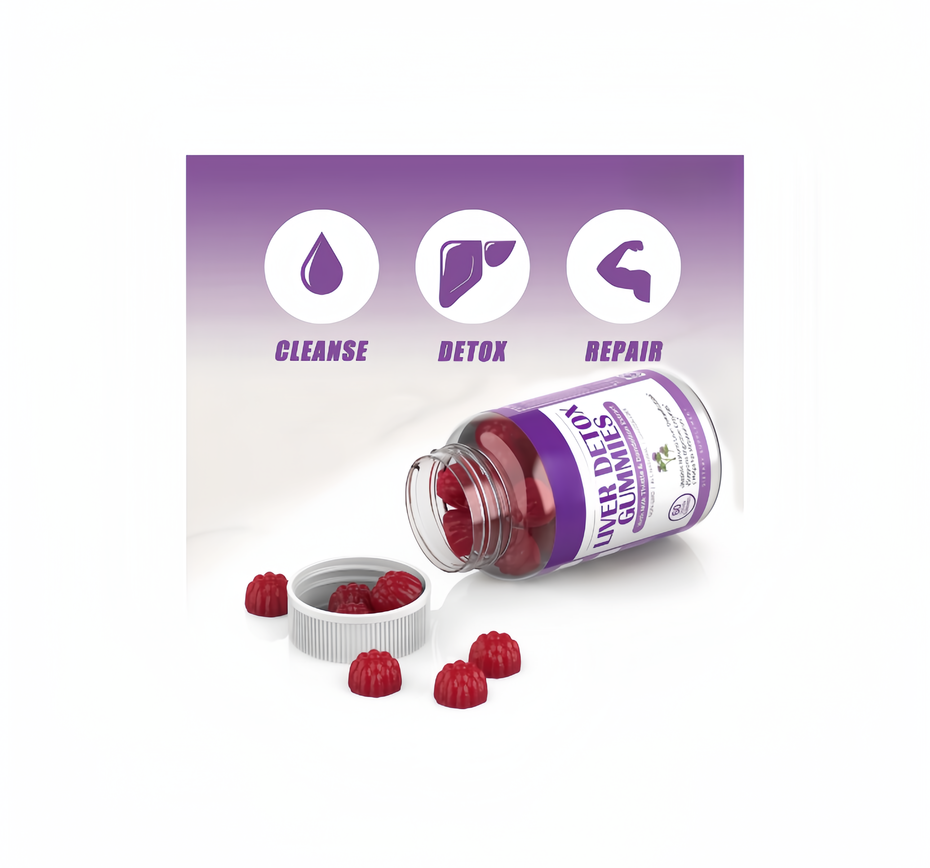 Dandelion gummy candy