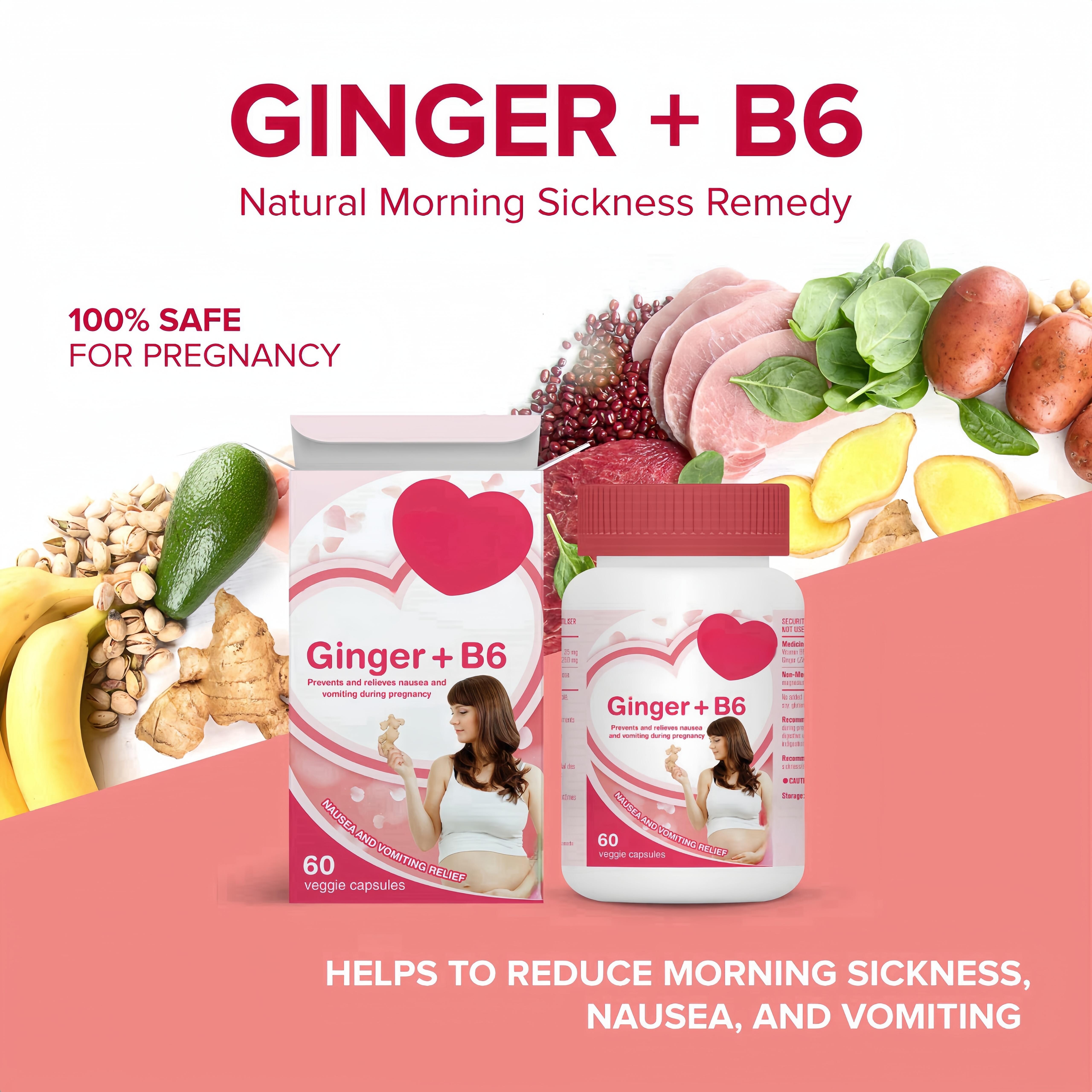 Ginger Anti-pregnancy Capsules for Pregnant Women