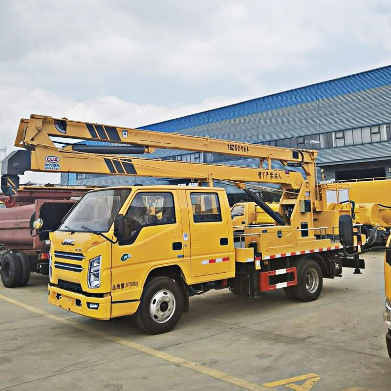 Vehicle mounted articulated boom lift