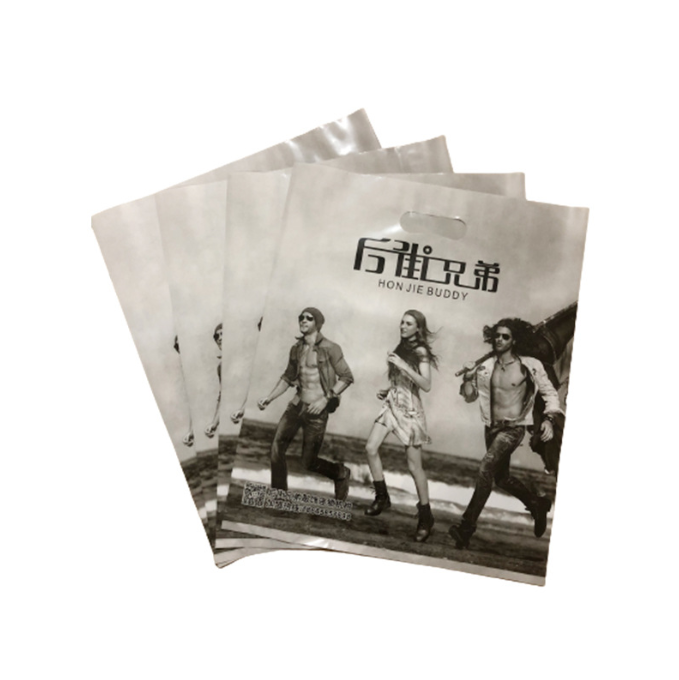 PE hand -hook bag cartoon character shopping bag clothing packaging bag high -end heavy plastic handbag