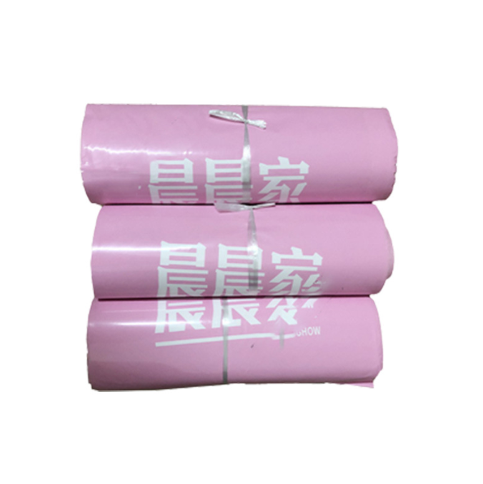 Pink clothing, clothing packaging bag logistics courier bag PE plastic color water separation Pink clothing, clothing packaging bag logistics courier bag PE plastic color water separation