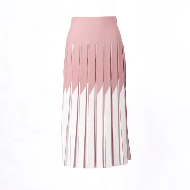 Women Knit Pleated Skirt 3