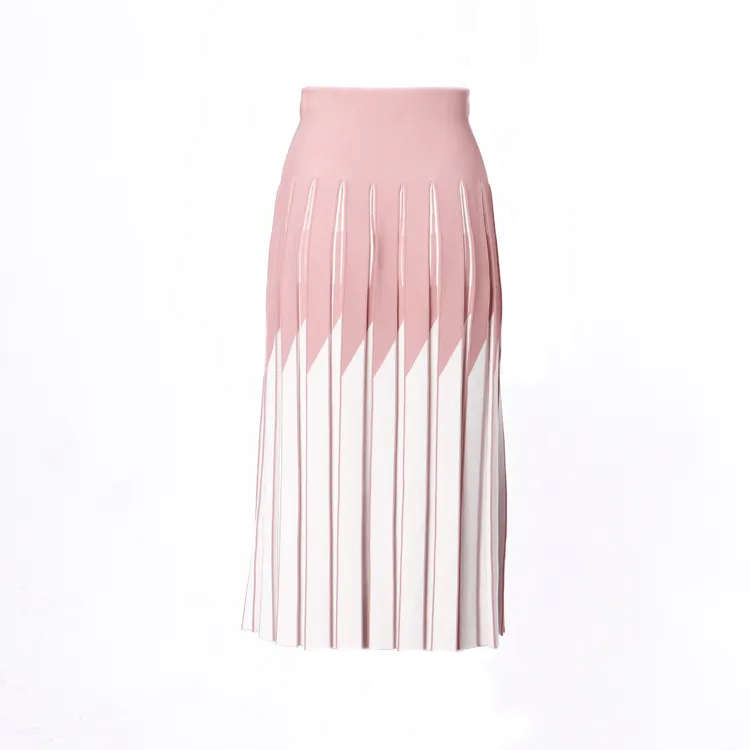 Women Knit Pleated Skirt 3
