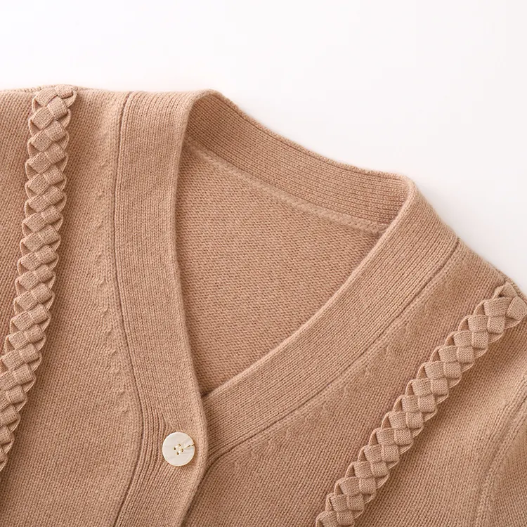 Women Wool Cashmere Cardigan 163