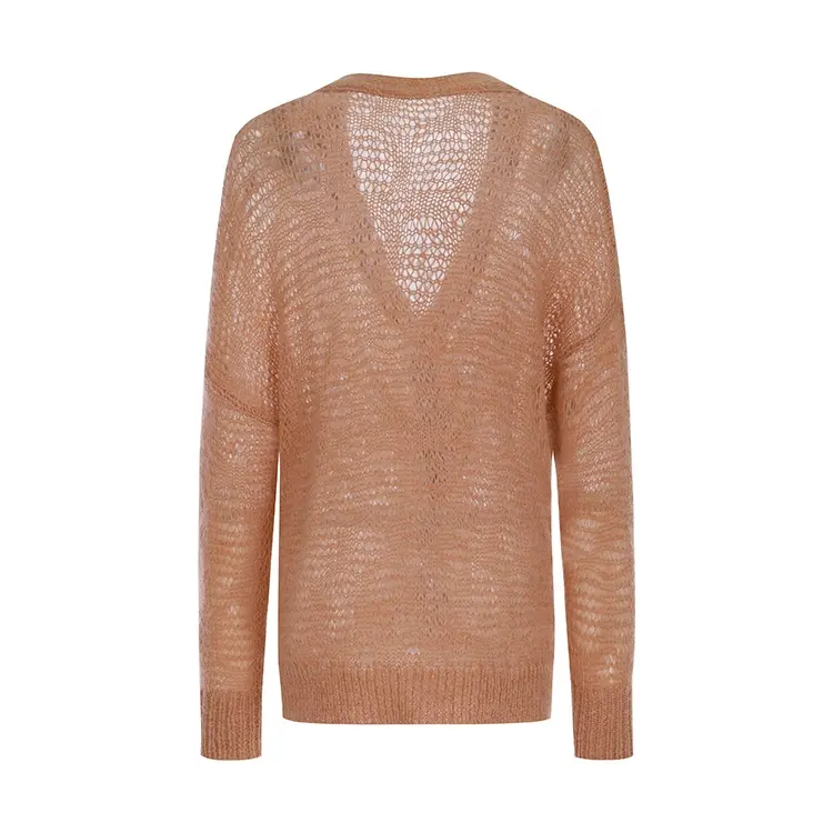 Women Wool Mohair Cardigan 169