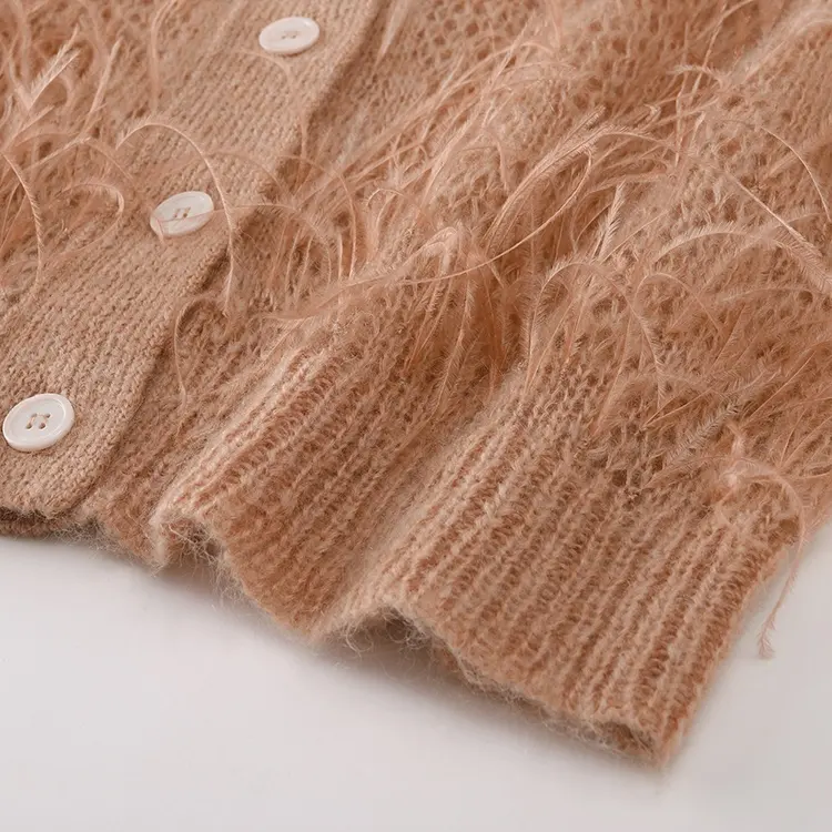Women Wool Mohair Cardigan 169