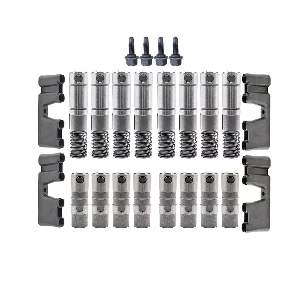 Hydraulic Roller Lifter & Trays Guides For Chevy GM 4.8 5.3 6.0 AFM DOD HL124 HT2148