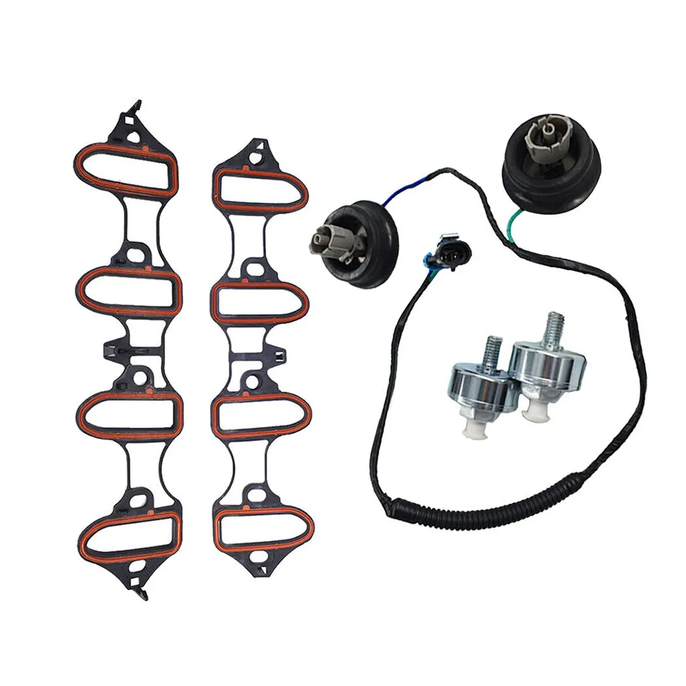 5PC for Chevrolet Silverado Sierra Knock Sensor Harness Intake Manifold Gasket Kit Set 2006-2007
