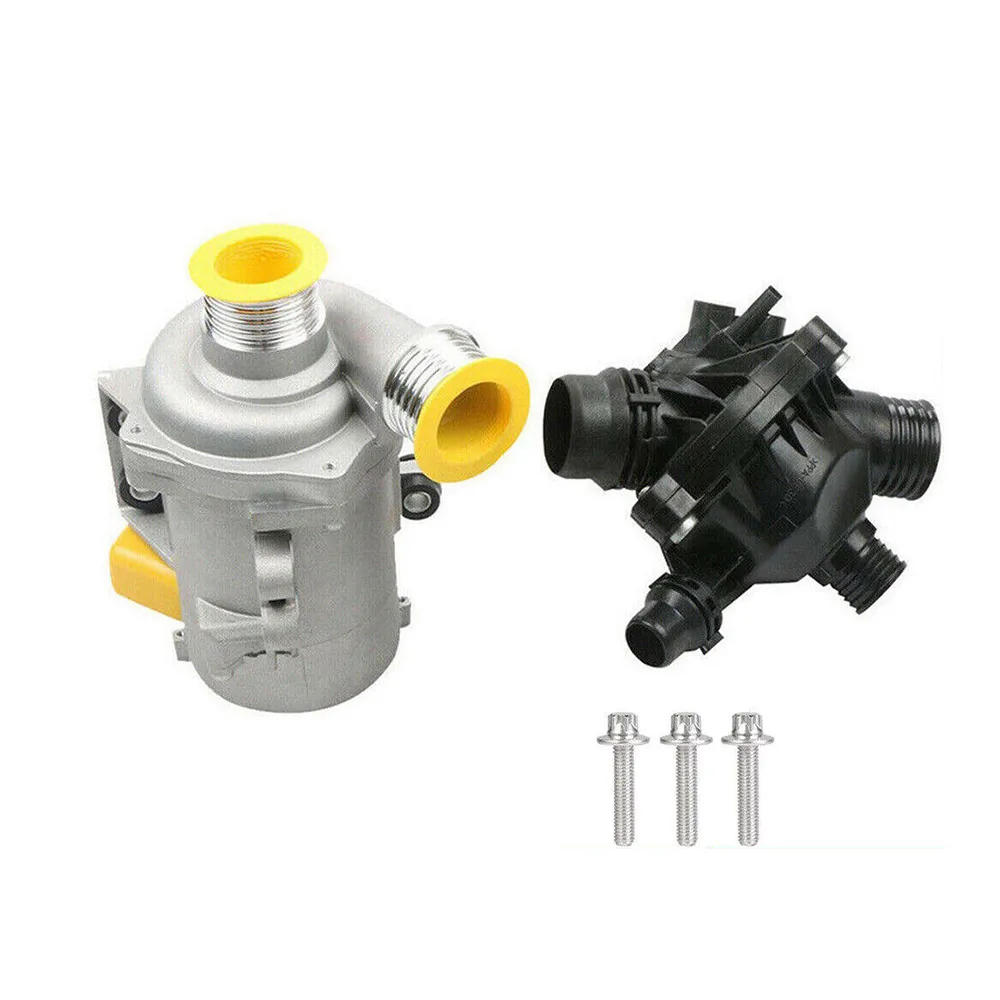 Water Pump W/Thermostat &Bolt 11517586925 For BMW 2.0L 3.0L 3.2L 128i 325i 328i 528i 530i X3 2006-2012