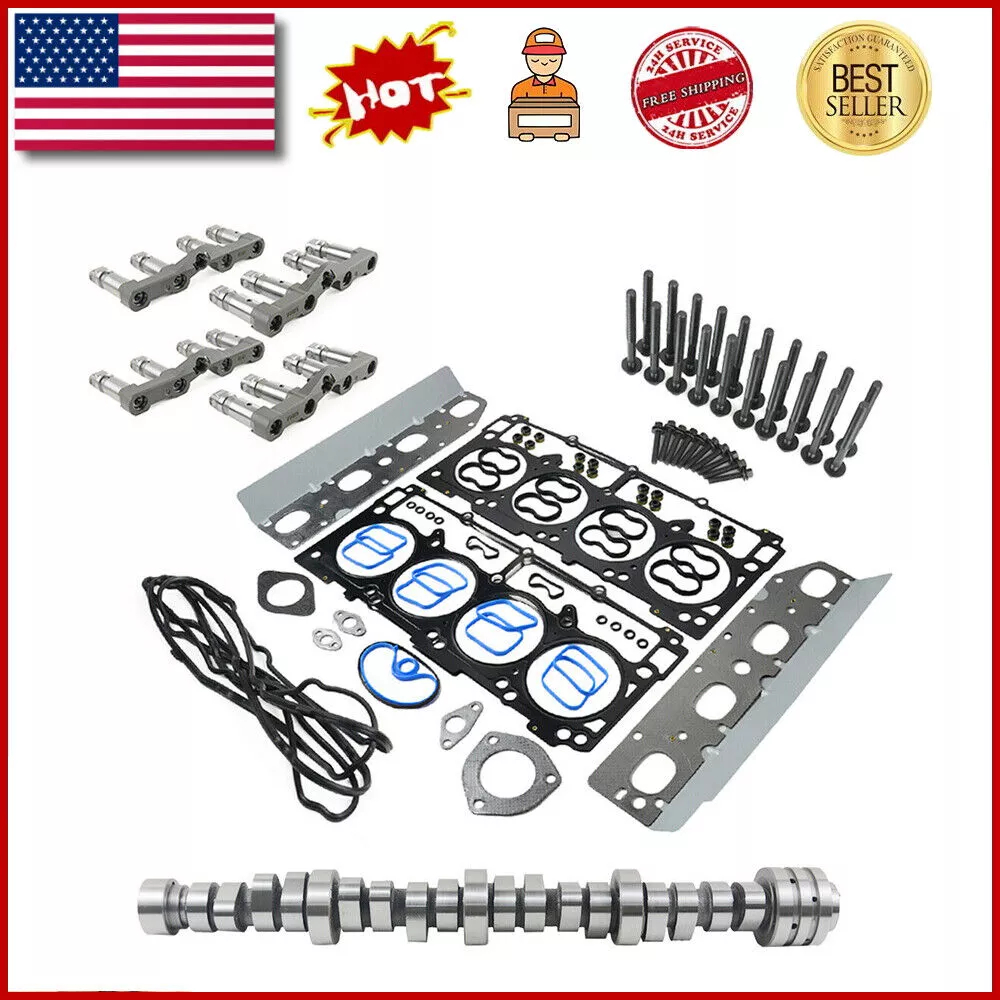 Camshaft & MDS Hemi lifters & Head Gaskets Kit For 09-15 Dodge Ram 1500 5.7L