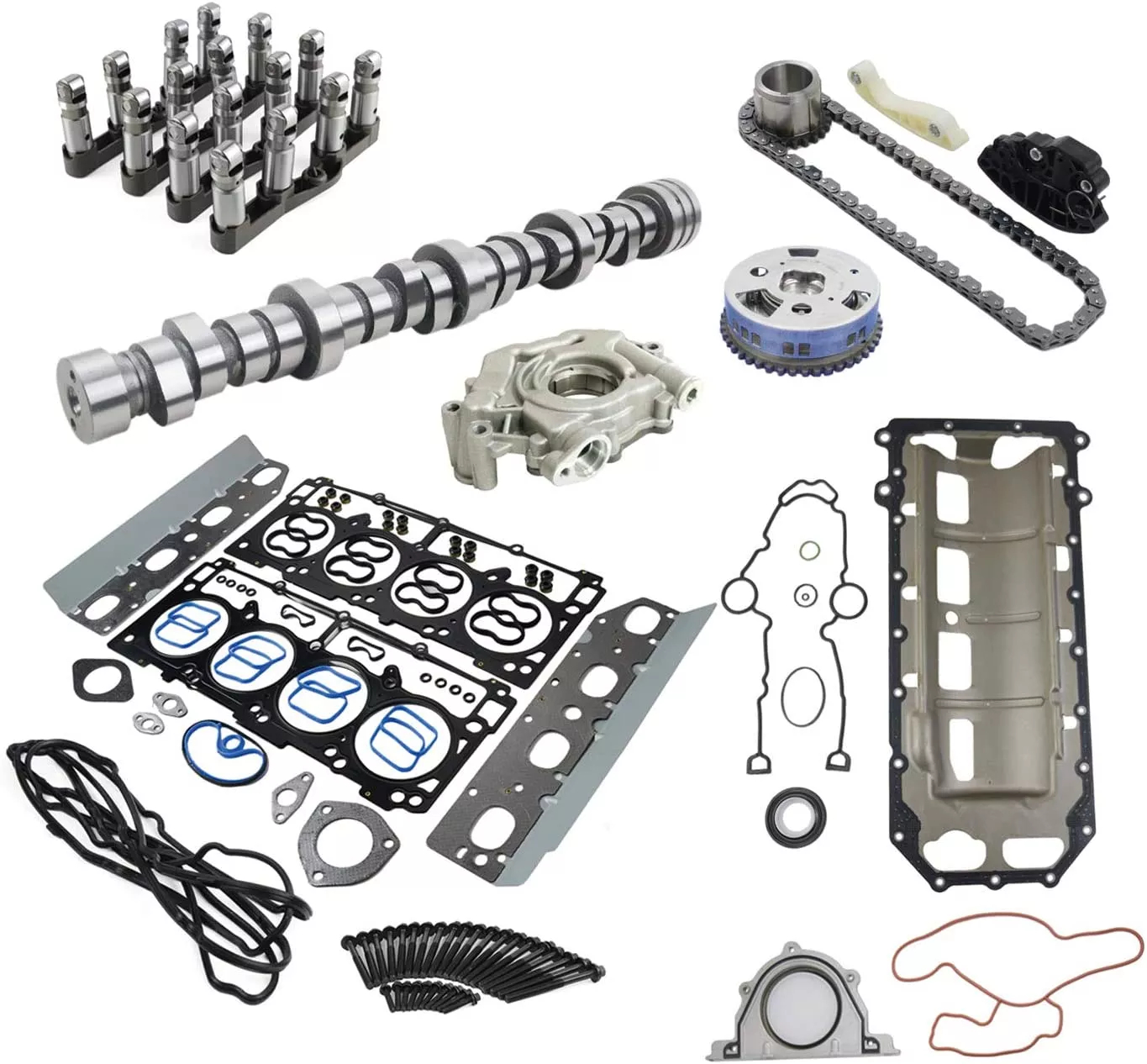 MDS Lifters VVT Camshaft Oil Pump Set Replacement for 09-18 Dodge Jeep Chrysler 5.7L V8 HEMI