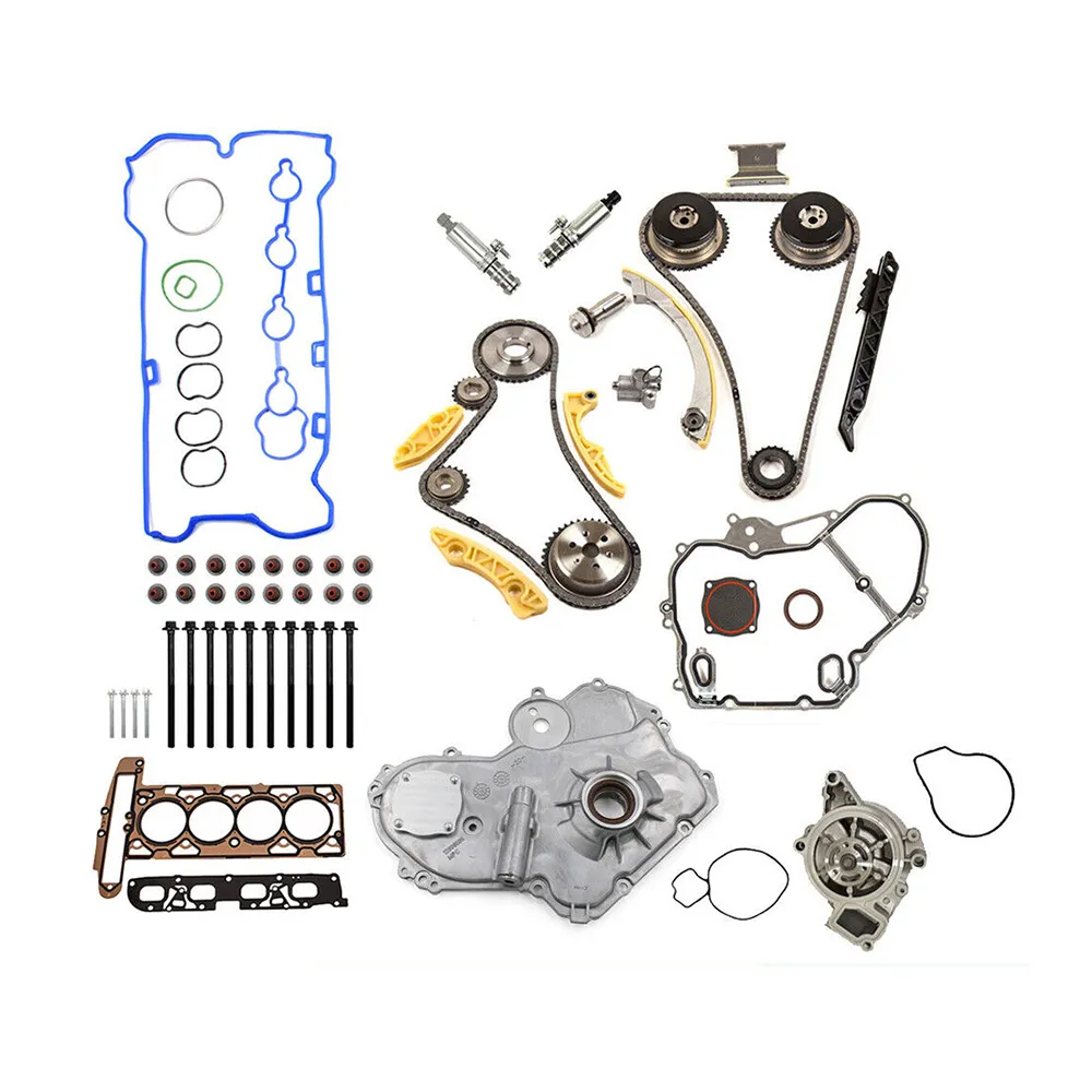Timing Chain Kit Oil Pump Selenoid Actuator Gear Cover for GM Ecotec 2.0L 2.4L