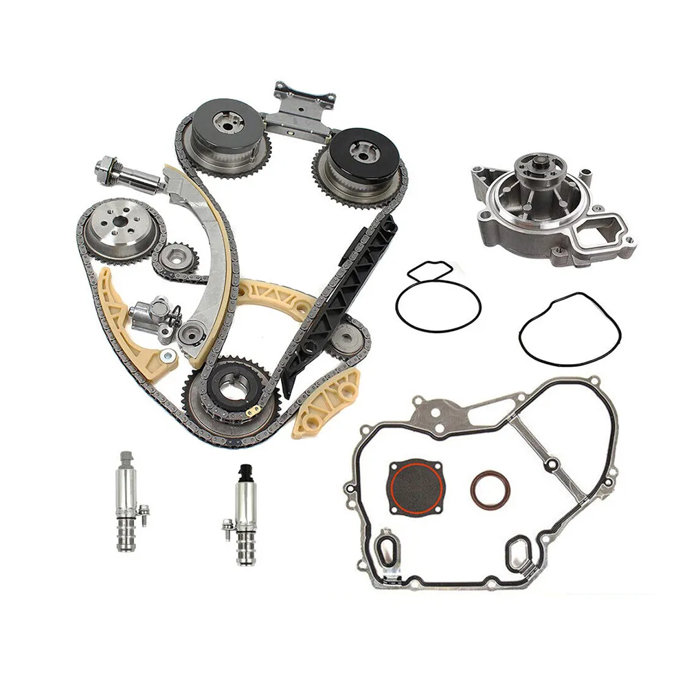 Timing Chain Kit VCT Selenoid Actuator Gear Water Pump Fit Chevrolet Buick GM Ecotec 2.0L 2.4L 2006-2016