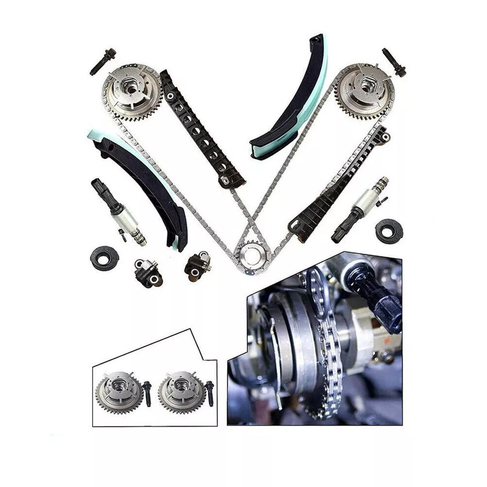 Timing Chain Kit Cam Phasers VVT Valves for 04-08 Triton 3V Ford F150 5.4L Lincoln
