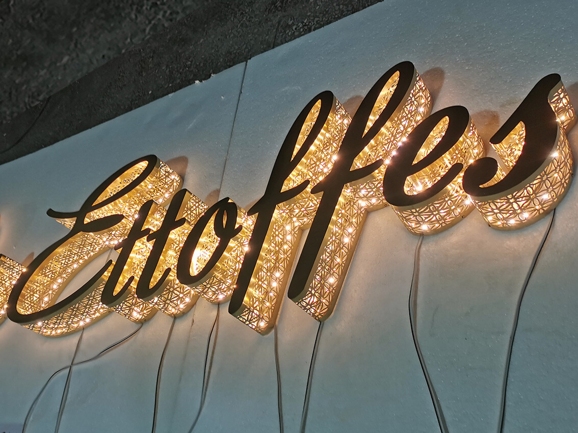 Art lace luminous characters