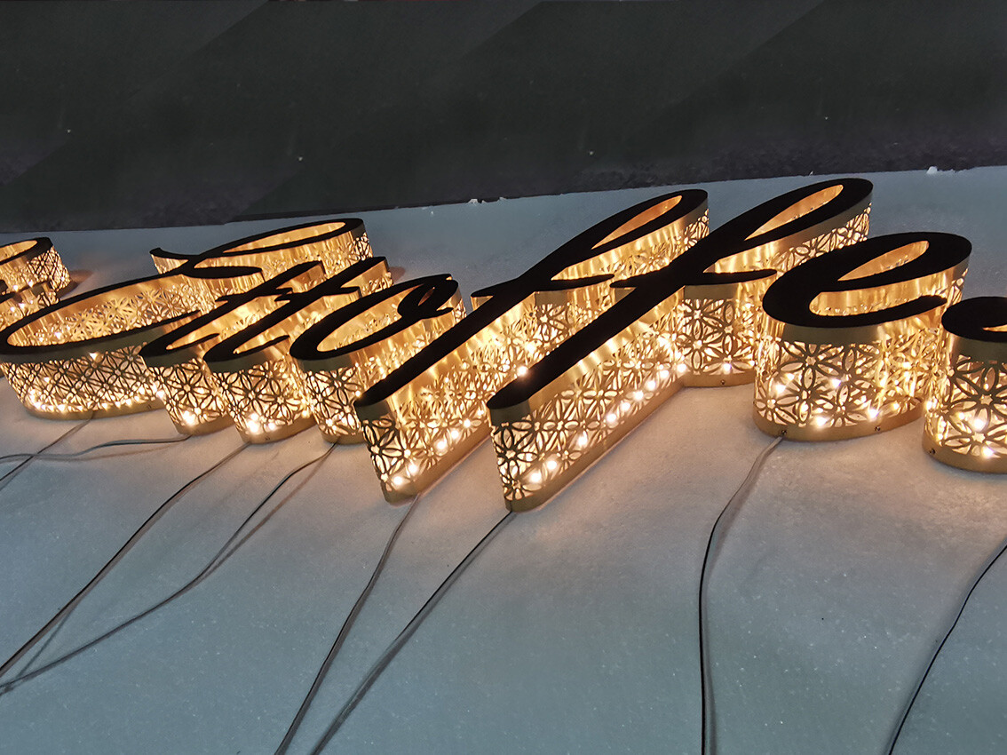 Art lace luminous characters