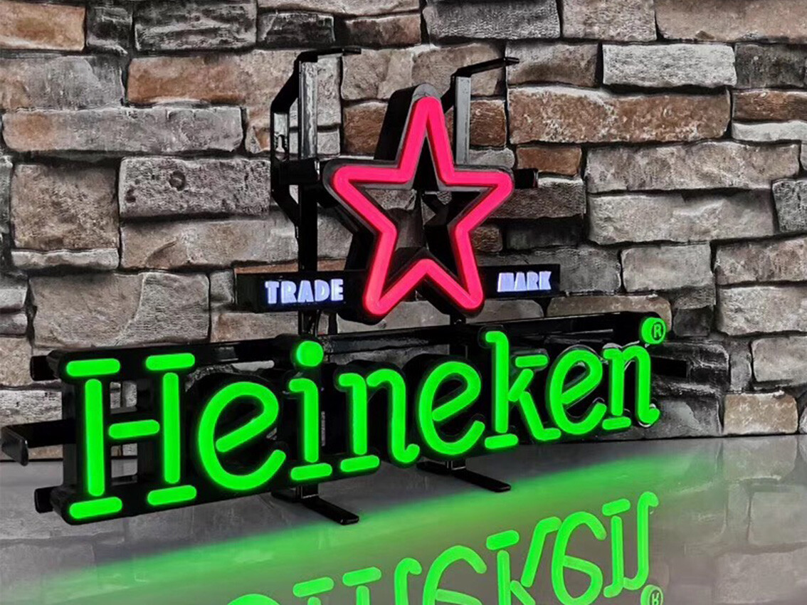 Acrylic neon lettering