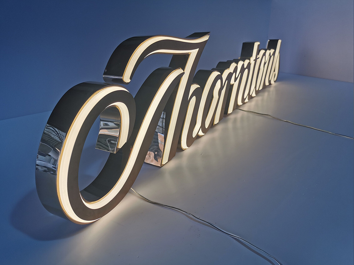 Artistic Beveled Edge Illuminated Letter