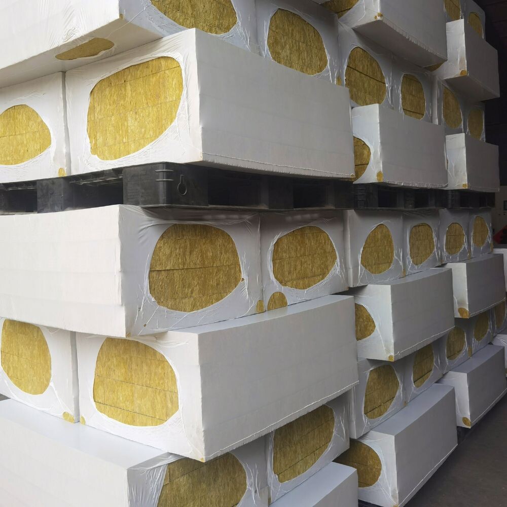 Mortar paper rock wool composite board