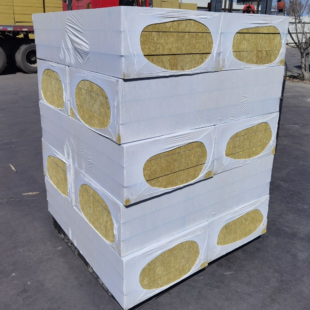 Mortar paper rock wool composite board