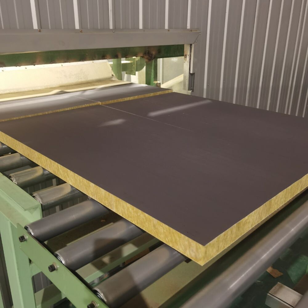 Mortar paper rock wool composite board