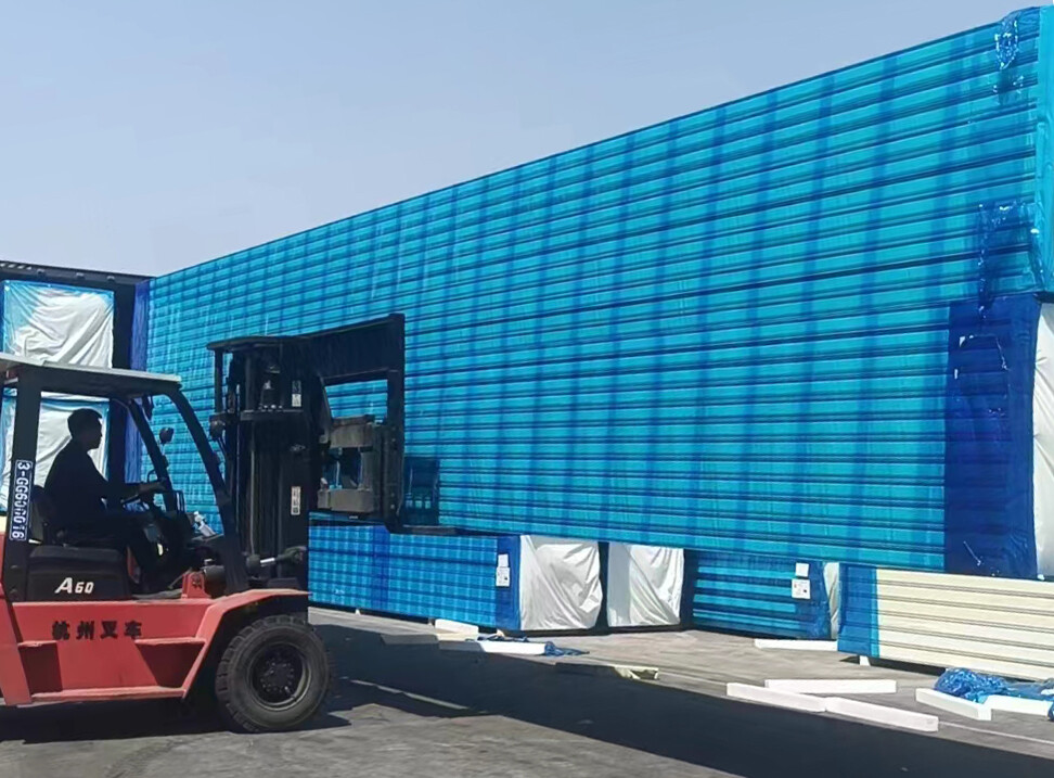 Double sided color steel polyurethane board