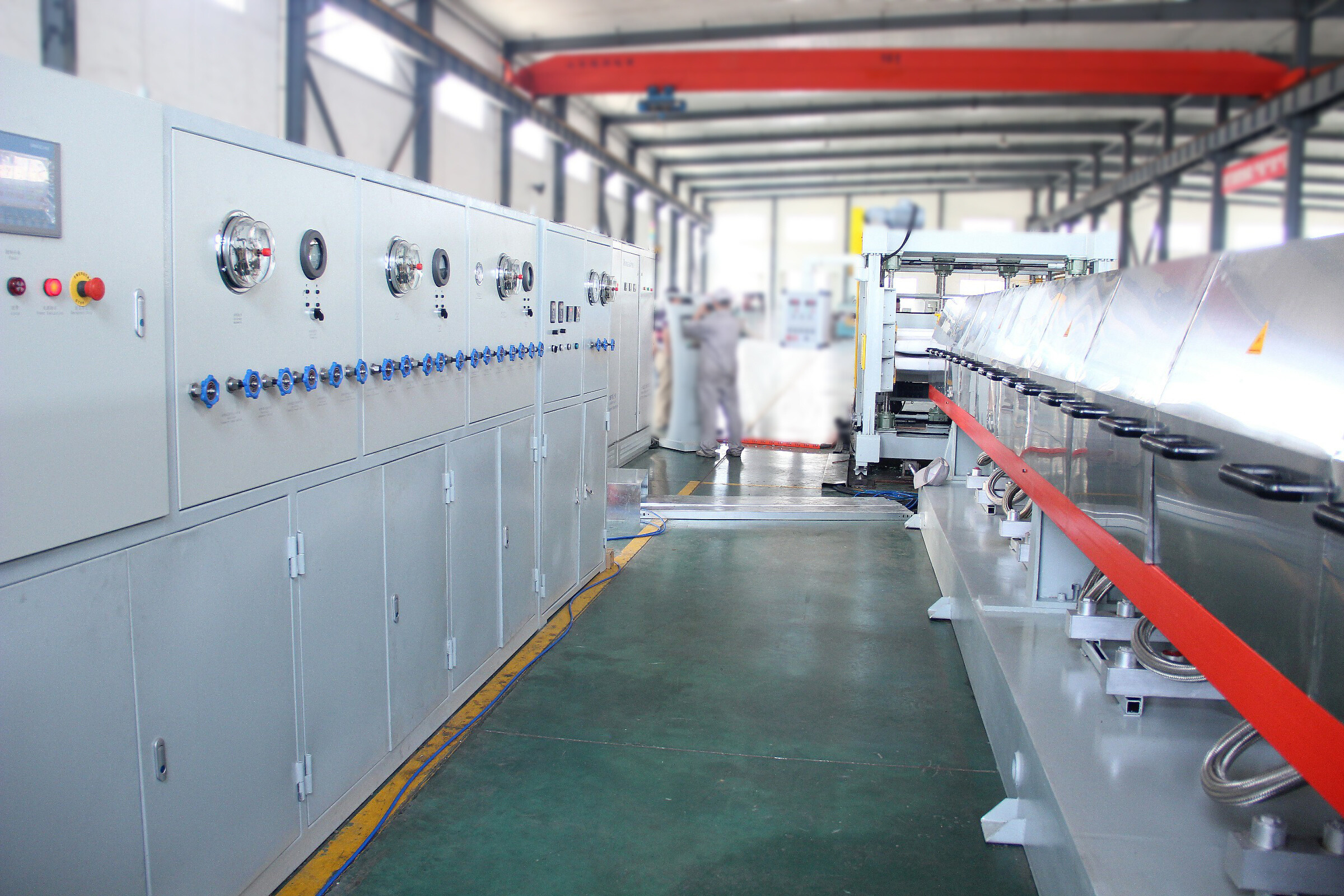 Extruded polystyrene board production line