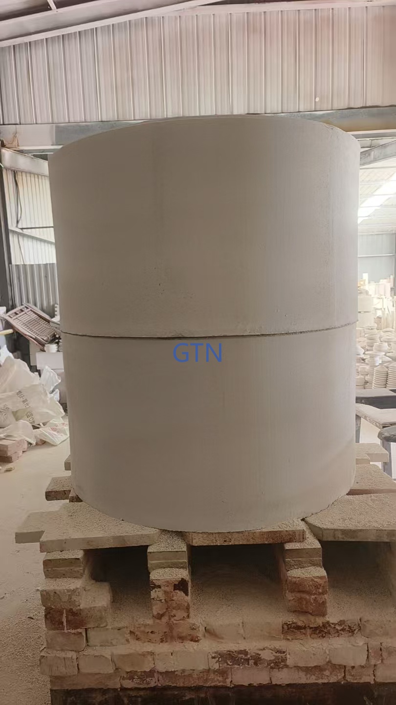 customization size ceramic tube/ceramic roller  The diameter is from 20mm--1000mm, the height is from 20mm-10000mm