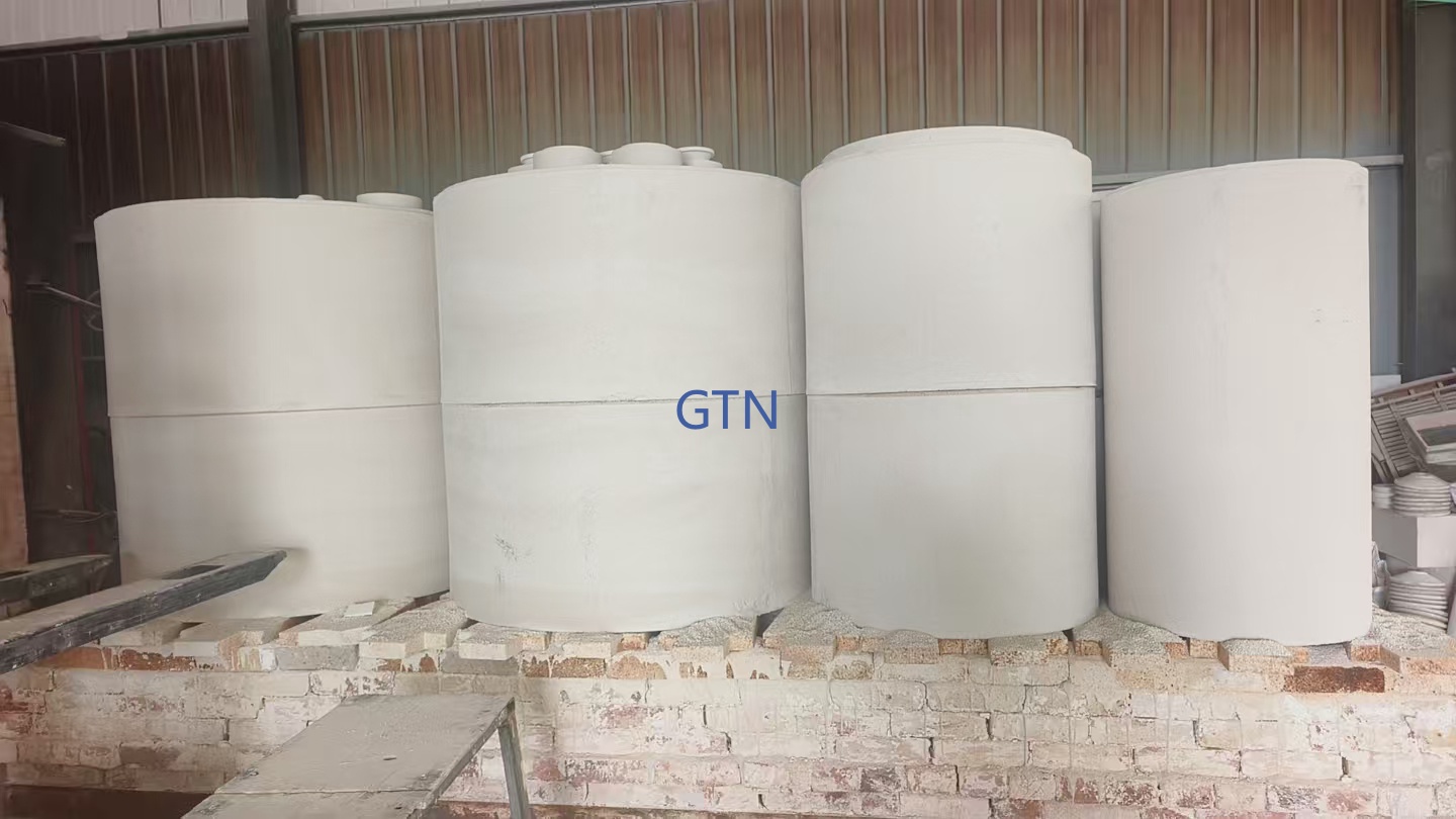 customization size ceramic tube/ceramic roller  The diameter is from 20mm--1000mm, the height is from 20mm-10000mm