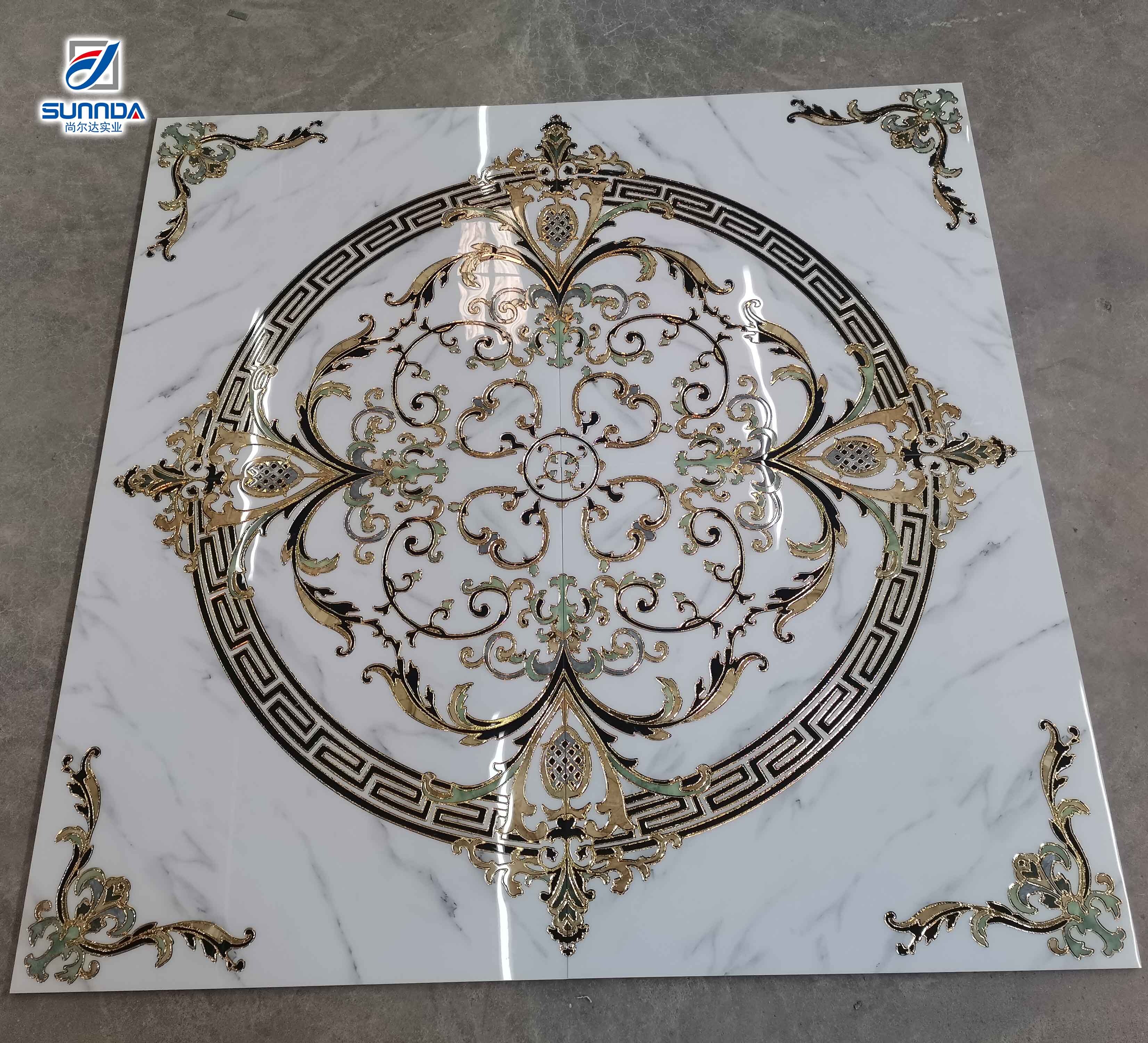 Golden carpet porcelain tiles 